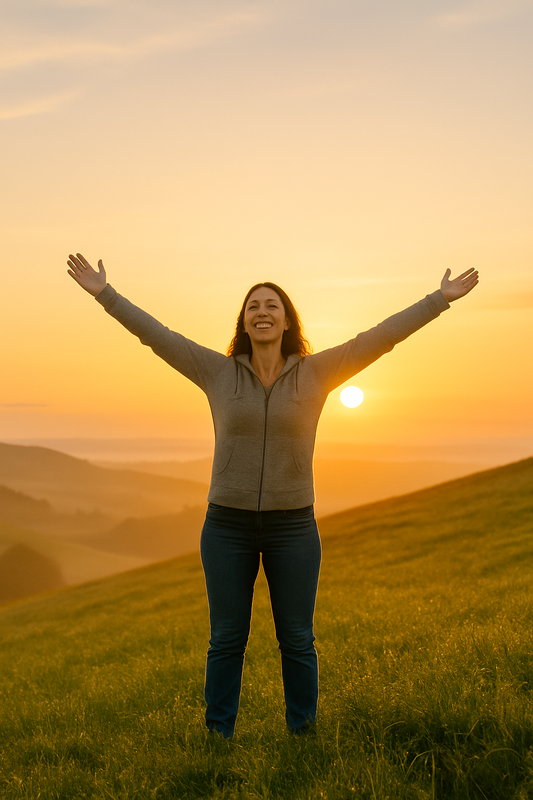 CaringHand Thrive Membership card on a wellness background